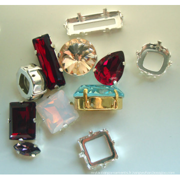Accessoires de bijoux et habillement en pierre de cristal et de luxe (3001-3022)